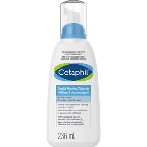Cetaphil Gentle Foaming Cleanser for Sensitive Skin - Daily Face Wash with Vitamin E & B5