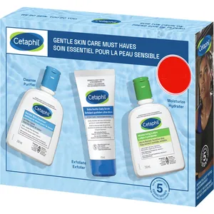 Cetaphil Gentle Skin Care Essentials Gift Pack - 3 Piece Set for Sensitive Skin, Fragrance-Free