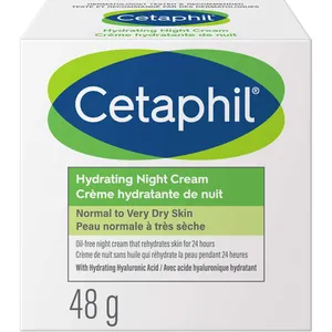 Cetaphil Hydrating Night Lotion for Dry and Sensitive Skin with Hyaluronic Acid - Green