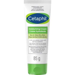 Cetaphil Moisturizing Cream 48-Hour Hydration for Dry Sensitive Skin - Non-Greasy, Fragrance-Free