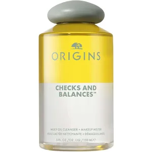 Checks And Balances Milky Oil Cleanser with Rice and Almond Oil, 98% Naturally Derived