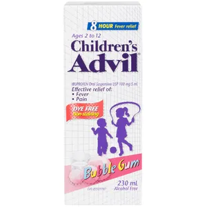 Children's Advil Fever Relief Ibuprofen Oral Suspension - Bubble Gum Flavor, 230 mL