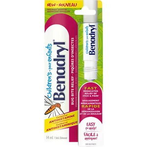 Children's Benadryl Itch Relief Stick for Bug Bites 14 ml – Fast Pain Relief for Kids' Skin Irritations
