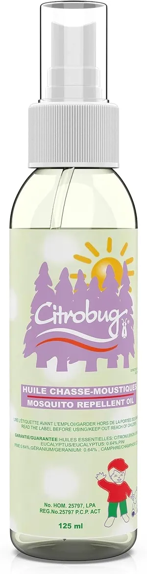 Citrobug All Natural Insect Repellent Oil for Kids 125ml - DEET-Free, Hypoallergenic, Eco-Friendly