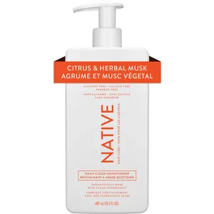 Citrus & Herbal Musk Conditioner - Daily Clean, Silicone-Free, Paraben-Free, Cruelty-Free Formula