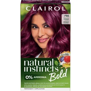 Clairol Natural Instincts Bold Permanent Hair Dye C64 Copper Sunset, 0% Ammonia, Glossy Color