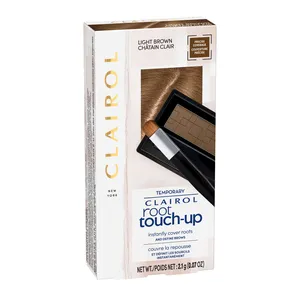Clairol Root Touch-Up Temporary Powder in Black for Quick Hair and Eyebrow Color Refresh