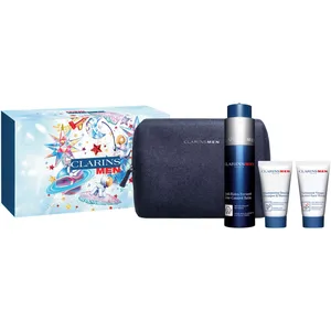 ClarinsMen Anti-Aging Essentials Set - Line-Control Balm, Active Face Wash & Shampoo