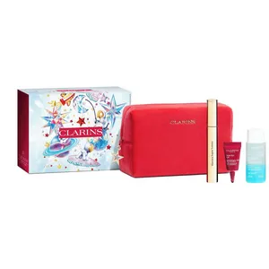Clarins All About Eyes Kit with Total Eye Lift, Supra Volume Mascara, Instant Eye Make-Up Remover
