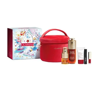 Clarins Double Serum Iconic Collection: Anti-Aging Essentials for Youthful Skin, 30ml + 30ml + 15ml