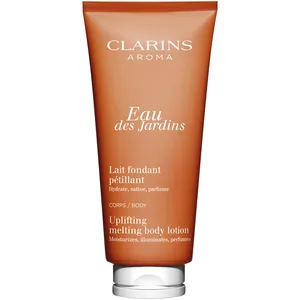 Clarins Eau des Jardins Uplifting Body Lotion - Silky Smooth Hydration with Organic Leaf & Hazelnut Oil