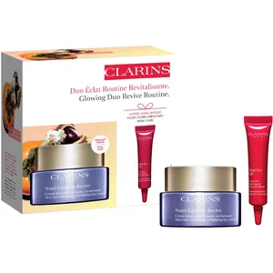 Clarins Glowing Duo Revive Routine - Firm Skin & Smooth Wrinkles with Nutri-Lumière & Eye Lift