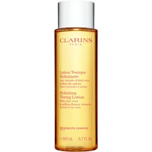 Clarins Hydrating Toning Lotion with Aloe Vera and Fig for Normal to Dry Skin, Alcohol-Free