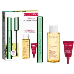 Clarins Lift & Curl Collection - 01 Intense Black Mascara Set for Voluminous, Curled Lashes
