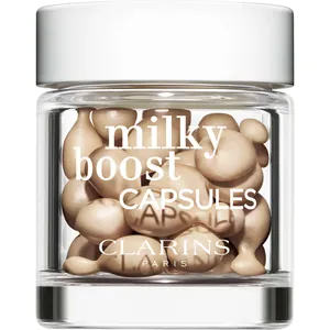 Clarins Milky Boost Capsules 05 - Light Coverage for All Skin Types, Radiant Satin-Finish Glow