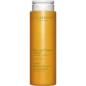 Clarins Tonic Bath & Shower Concentrate with Essential Oils - 98% Natural Ingredients for Invigorating Cleanse
