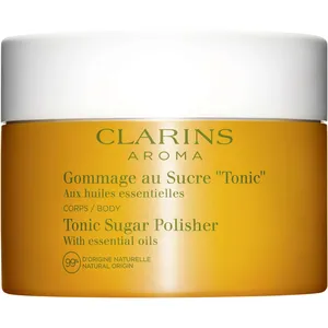 Clarins Toning Sugar Polisher Body Scrub with Pure Plant Extracts for Smooth, Radiant Skin