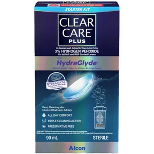 Clear Care Plus Travel Size 90ml - Effective Lens Solution for Safe and Comfortable Wear