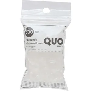 Clear Polybands - 500 Pc - Secure Hold for Mini Braids & Ponytails - Perfect for All Hair Types