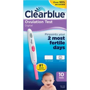 Clearblue Digital Ovulation Predictor Kit, 10 Tests - Accurate LH Surge Detection for Fertility