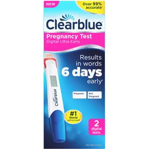 Clearblue Digital Ultra Early Pregnancy Test Kit, 2ct - Accurate Results 6 Days Before Missed Period