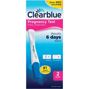 Clearblue Early Detection Pregnancy Test, 2 Count - Results 6 Days Before Missed Period