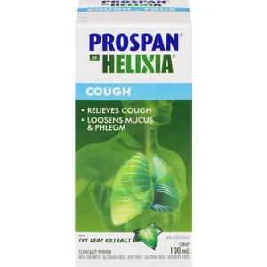 Clinically Proven Helixia Cough Relief for Adults - Non-Drowsy, Alcohol-Free, Gluten-Free, 5mL