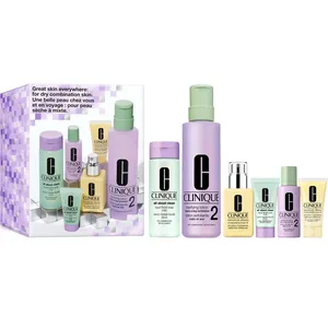 Clinique Great Skin Everywhere Skincare Set for Dry Skin Types - Full & Travel Sizes