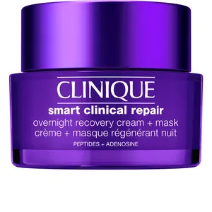Clinique Smart Clinical Repair Overnight Recovery Cream + Mask - Hydrating, Reduces Lines & Wrinkles