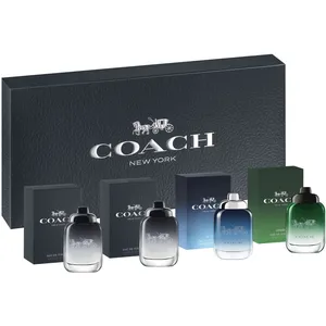 Coach Men 4x4.5 Mini Set with Eau de Toilette - Pear, Kumquat, Bergamot, Lavender & More