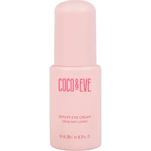 Coco & Eve Depuff Eye Cream with Biomimetic Peptides, Caffeine & Banana Extract for Dark Circles