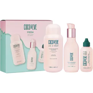 Coco & Eve Fresh Start Haircare Trio - Detox Shampoo, Leave-In Conditioner & Miracle Elixir