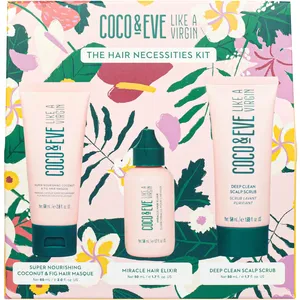 Coco & Eve Hair Necessities Kit - Luxury Hair Care Set with Masque, Elixir & Scalp Scrub