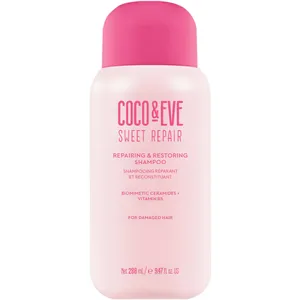 Coco & Eve Repairing & Restoring Shampoo 100% Vegan, Strengthens Damaged Hair with Guava & Peach