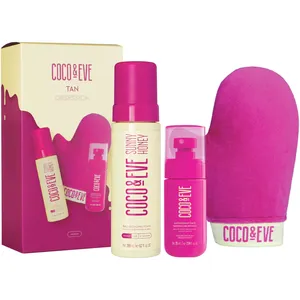 Coco & Eve Tan Obsession Holiday Kit - Medium Faux Tan with Bali Bronzing Foam and Micromist