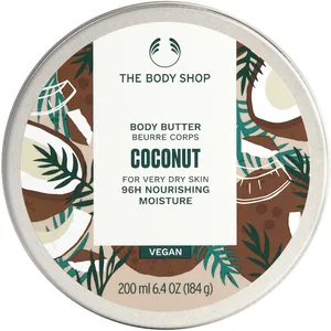 Coconut Body Butter - 96% Natural Ingredients for Soft, Nourished Skin - Vegan & Dermatologically Tested