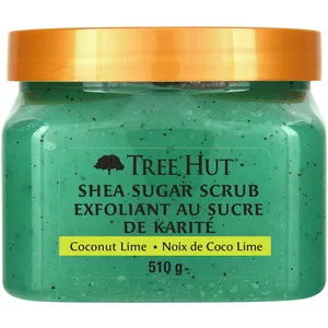 Coconut Lime Shea Sugar Scrub - Exfoliating Body Scrub for Soft, Glowing Skin, 18 oz