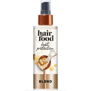Coconut & Argan Oil Heat Protectant Spray Blend - Hair Food Heat Shield Protector for All Hair Types