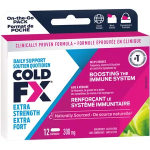 Cold-FX Daily Support Extra Strength with 50% More Active Ingredient for Cold & Flu Relief