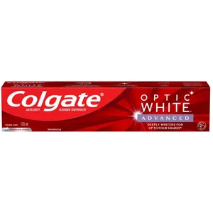Colgate Optic White Advanced Teeth Whitening Toothpaste, Sparkling White 133 mL - Deeply Whitens 4 Shades