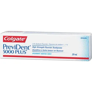 Colgate PreviDent Booster Plus 5000 ppm Fluoride Toothpaste Mint 39 ml for Cavity Protection