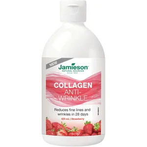 Collagen Anti-Wrinkle Liquid - Reduces Fine Lines, Boosts Skin Elasticity, Strawberry Flavor