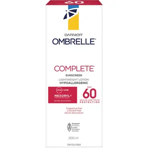 Complete SPF 60 Sunscreen Lotion by Garnier - Non-Greasy, Fast-Absorbing, Moisture-Rich Formula