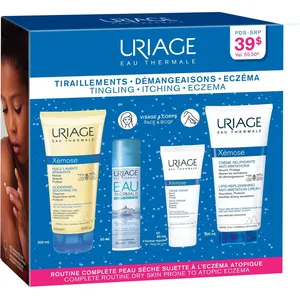 Complete Xémose Routine Set for Dry Skin - Nourishing Cleansing Oil, Thermal Water & Creams