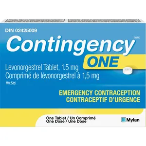 Contingency One Levonorgestrel 1.5 mg Emergency Contraceptive Tablet - Prevents Pregnancy After Accidents