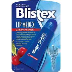 Cooling Cherry Lip Medex Tube – Fast Relief for Sore Lips and Serious Dryness, Moisturizing Action