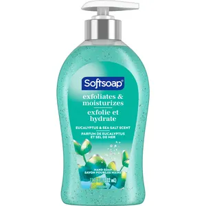 Cooling Eucalyptus Sea Salt Exfoliating Liquid Hand Soap - Softsoap Therapy, 11.24oz