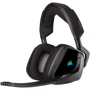 Corsair VOID RGB Elite Wireless Gaming Headset - 7.1 Surround Sound, Comfortable, RGB Lighting