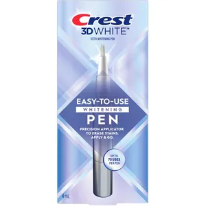 Crest 3DWhite Easy-To-Use Teeth Whitening Pen - Enamel Safe, 4 mL - Effective Stain Removal
