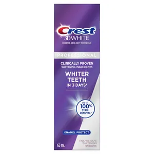 Crest 3D White Professional Enamel Protect Toothpaste 65mL - Clinically Proven Whitening Formula